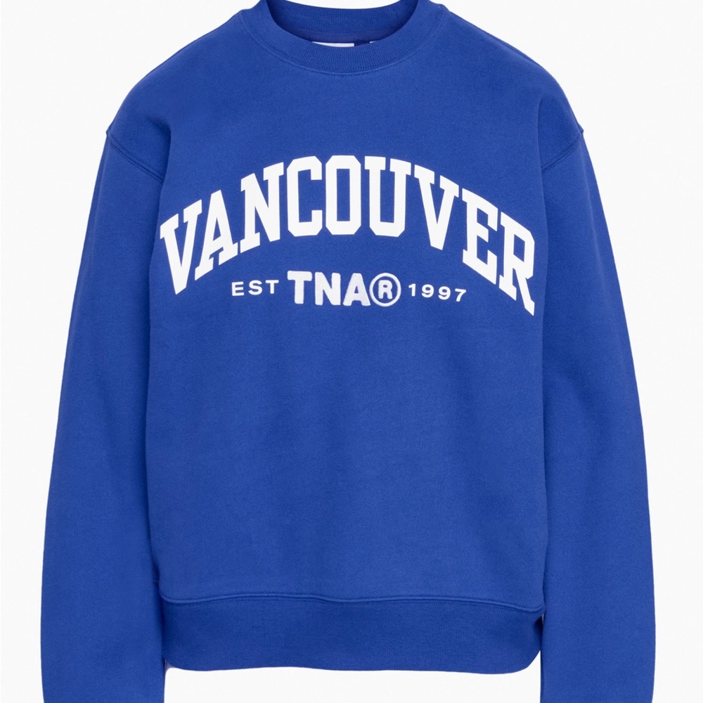 Tna cozy fleece perfect crew sweatshirt 2xs
